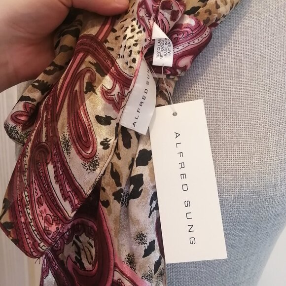 🇨🇦 Alfred Sung Fashion Scarf, NWT - Picture 4 of 6